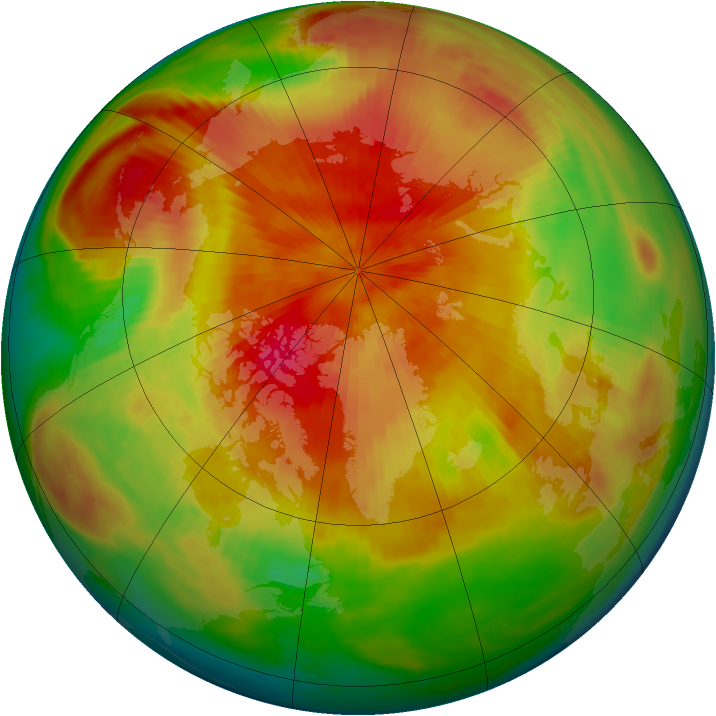 Arctic ozone map for 04 April 1983